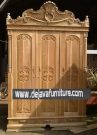 Lemari Pakaian Jati Ukir Cinta Pintu 3
