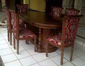 Meja Makan Jati Salina Meja Gendong