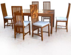 Meja Makan Jati Balero blok