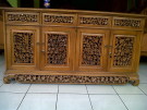 Bufet Palembang ukiran kayu jati jepara