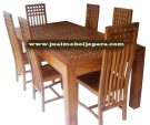 Meja Makan Jati Minimalis Parkit