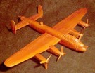 Lancaster Bomber Teak Miniature