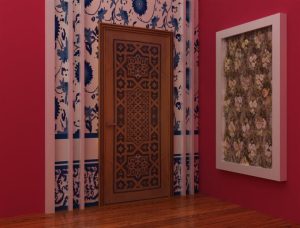 Pintu Jati GEOMATRICS DOOR NATURAL DARK