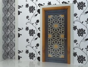 Pintu Jati teak door STARLINE BLACK GOLD