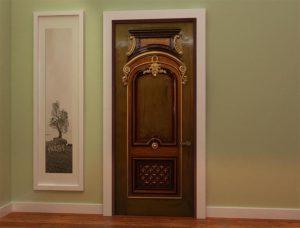 Pintu Jati teak door ikal