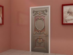 Pintu Jati / teak door tulip