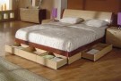 Tempat Tidur Minimalis Brown dengan laci 8