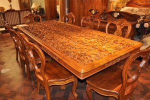 Meja Makan Set Ukian Jepara