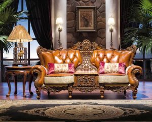 Living Set Eolo Leather Natural Finishing