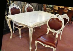 Dining Set Vintage Red