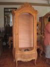 Unfinished Classic Furniture Chippendale Kenny Showcase Mahogany Indonesia Classic Reproduction Furniture