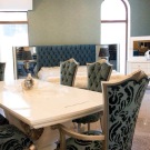 Luxury Blue Dining Room Set