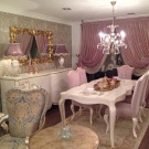 Pink Dining Room Set