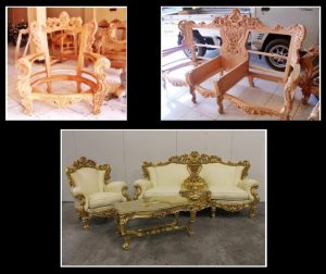 Unfinished Classic Eolo Sofa Set