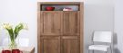 Resort minimalis teak double wardrobe kode LPS-009