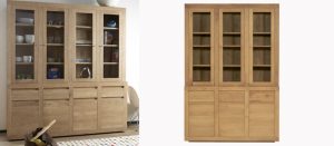 Lemari Pajangan Minimalis Jati Terbaru LPM-05