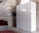 White Gloss  Wardrobe Kode LP-037