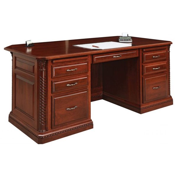 Meja Tulis Kantor Model Klasik – KMT 011