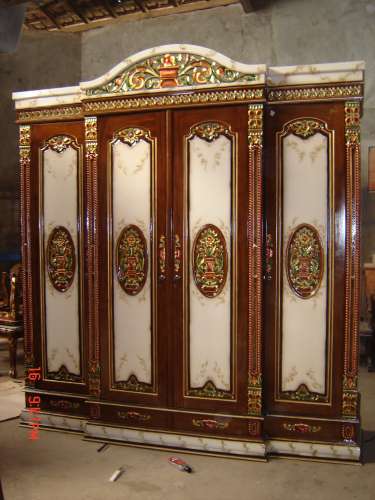 Lemari Pakaian Rahwana Pintu 4 Marmer