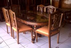 Kursi Makan Kriting Falvia Jati Jepara