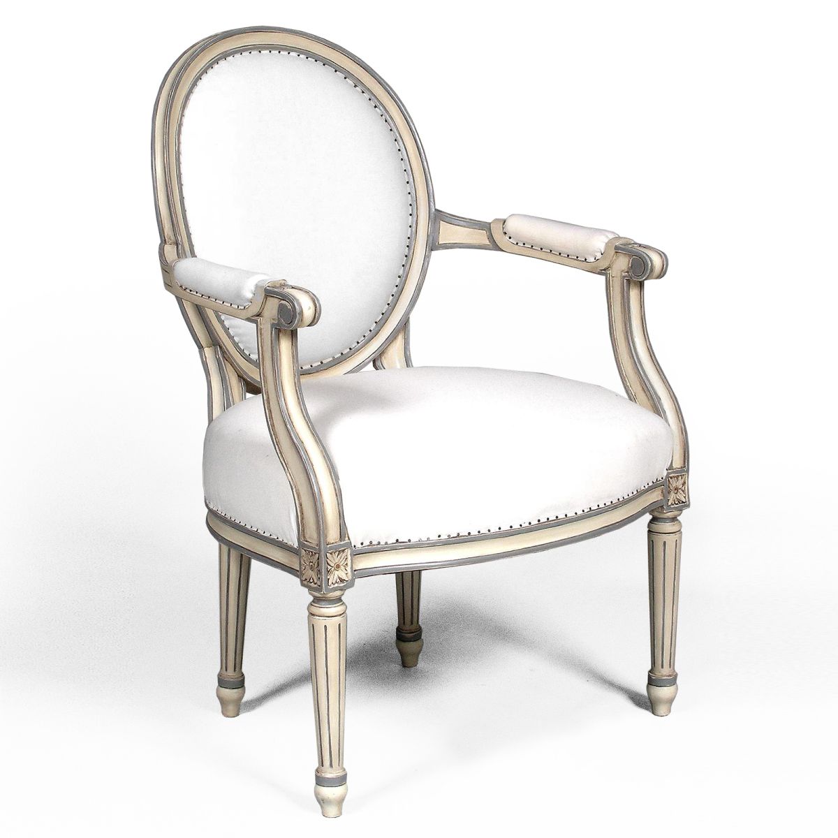 Kursi tanganan Louis XVI medaillon