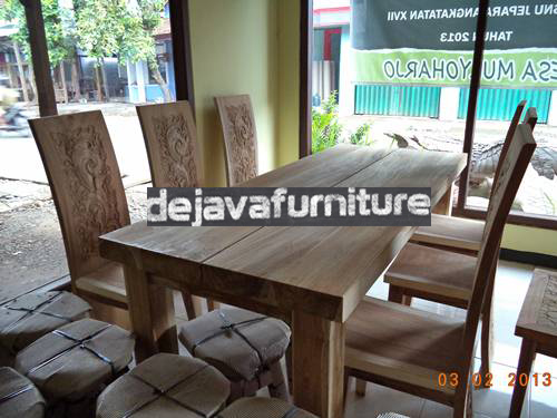 Kursi Makan Antik Blok Trembesi Majapahit