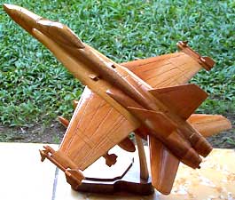 F-18 hornet teak miniature