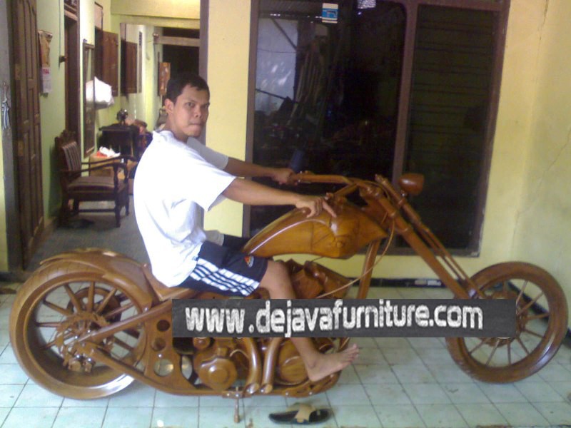 harley davidson made from teak