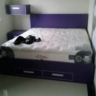 Tempat Tidur 2 Laci Unggu