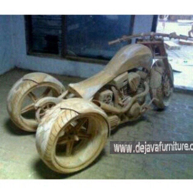 harley davidson made from teak