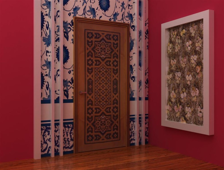 Pintu Jati GEOMATRICS DOOR NATURAL DARK