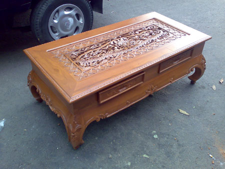Meja Ketapang Laci