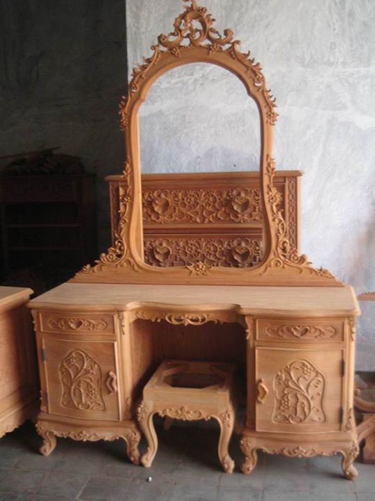 unfinished Dressing Table Italiano - Antique reproduction furniture