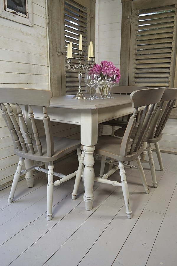 Brown Shabby Dining Chair