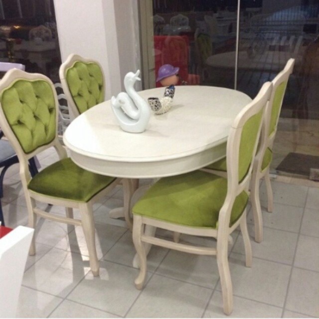 Dining Set Vintage Green