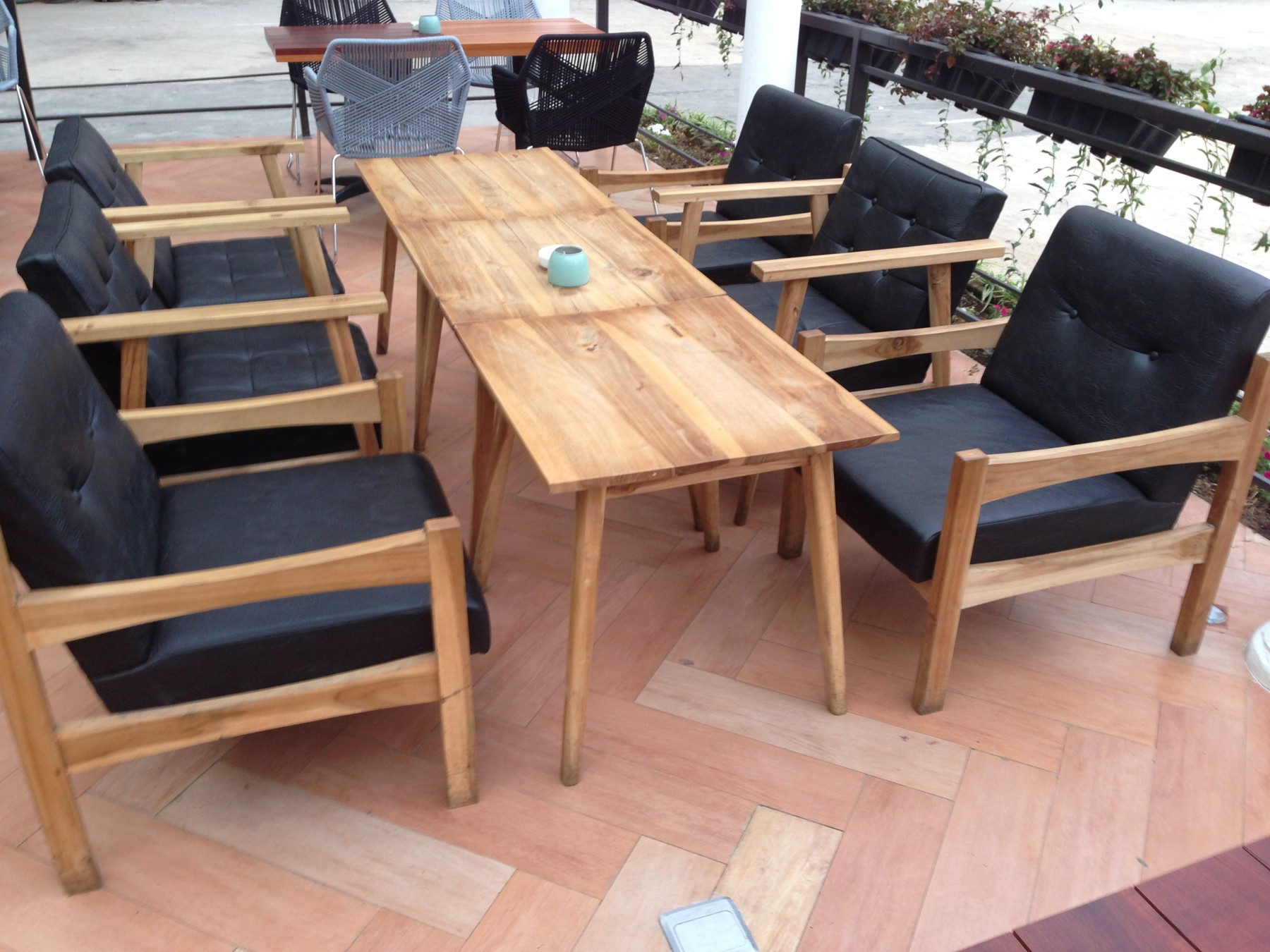 Vintage Kursi tamu Cafe Black