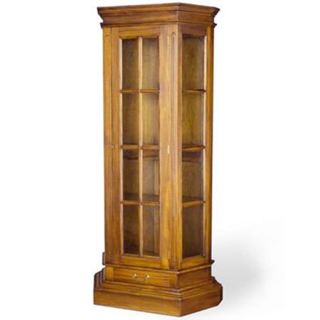 Lemari Pajangan Minimalis Jati 1 Pintu