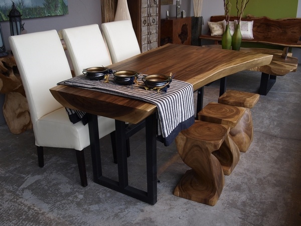 Meja Makan Set Tanpa Sambungan
