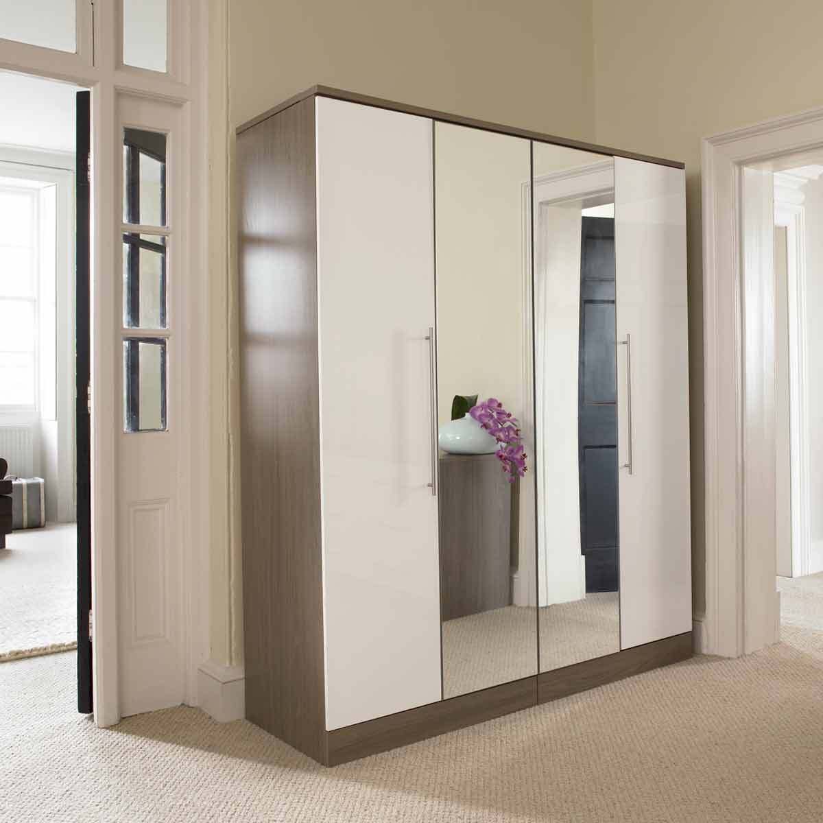 Duco Lemari Pakaian Minimalis 4 Pintu Kode LP-028