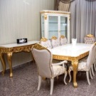 White and Gold Luxury Dining Set