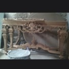 Unfinished Classic Furniture carved table Indonesia