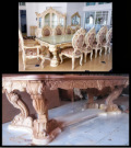 Unfinished Classic Minerva Dining Set